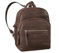 STILORD "Alba" Small Leather Backpack Women - Vintage City Daypack Elegant Mini Backpack for Shopping, Travel & Work | Genuine Leather Colour:sapelli - Brown