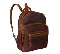 STILORD "Alba" Small Leather Backpack Women - Vintage City Daypack Elegant Mini Backpack for Shopping, Travel & Work | Genuine Leather Colour:Prestige - Brown