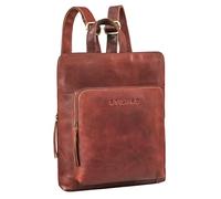 STILORD 'Ari' Ladies Small Backpack Leather City Backpack in Elegant Vintage Design Made of Genuine Leather | Small Womens Backpack for 13 Inch Tablet, Colour:porto - cognac