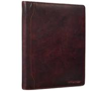 STILORD 'Arvid' Vintage Conference Folder Leather Business Map A4 Punched Pad Portfolio Document Folder for 13,3 MacBooks, Colour:Kara - Brown
