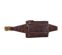 STILORD 'Atlanta' Small Waist Bumbag Leather Vintage Belly Bag Belt Bag for Men Women Ladies for Festival Running Dog Walking Hiking Pouch Bag, Colour:Cognac Dark Brown