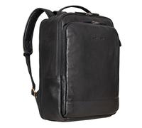 STILORD 'Beck' Leather Laptop Backpack Mens 16 Inches Daypack Vintage Leather Backpack Laptop Rucksack School Backpack Leather Boys, Colour:Black