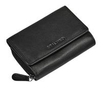 STILORD "Beverly RFID Genuine Leather Purse for Women Medium Size 13 Card Slots Vintage Ladies Wallet Soft Leather with Zip Pocket & Multi Card Slot NFC Blocking Colour:Black
