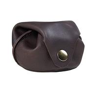 STILORD 'Bob' Coin Wallet Leather Vintage Purse Small Money Pouch Slim for Men Women Key Pouch Coin Bag Genuine Leather, Colour:Flat Dark Brown