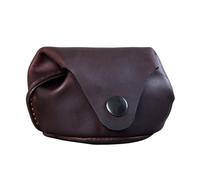 STILORD 'Bob' Coin Wallet Leather Vintage Purse Small Money Pouch Slim for Men Women Key Pouch Coin Bag Genuine Leather, Colour:Cognac Dark Brown