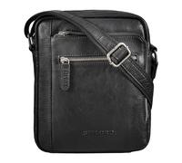 STILORD 'Bruce' Vintage Men's Leather Bag Small Shoulder Bag for Men 9.7 iPad Messenger Bag Genuine Vintage Leather, Colour:Black