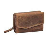 STILORD "Carina" Stylish Womens Leather Purse Medium-Size - Genuine Leather Wallet for Women with Many Compartments - Retro NFC & RFID Blocking Purse with Gift Box Colour:Middle Brown