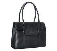 STILORD 'Carrie' Leather Tote Bag for Women Ladies Large Genuine Leather Shoulder Bag Shopper Handbag ideal as Shopping Bag with Compartmens, Colour:black
