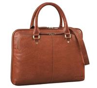 STILORD "Celine" Vintage Laptop Bag 13.3 Inch Leather | Slim Briefcase and Handbag for Office Business | Laptop Handbag Notebook Shoulder Bag Colour:maraska - Brown