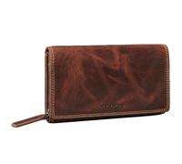 STILORD 'Chloe' Vintage Leather Purse Women Large with RFID Protection Wallet Womens Genuine Leather with Card Slots, Zip and Gift Box, Colour:Salerno - Brown