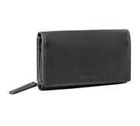 STILORD 'Chloe' Vintage Leather Purse Women Large with RFID Protection Wallet Womens Genuine Leather with Card Slots, Zip and Gift Box, Colour:Black
