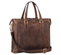STILORD 'Claire' Women's Business Bag Genuine Leather 15 Inch | Briefcase | Laptop Bag DIN A4 | Shoulder Bag and Handbag for Office, Colour:Soria - Brown