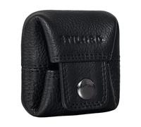 STILORD 'Claron' Mini Coin Pouch Leather Coin Purse Small Vintage Wallet Slim Purse for Change Men Men Women Genuine Cow Hide in Gift Box, Colour:Black