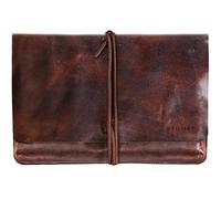 STILORD 'Collin' Vintage Leather Tablet Case Universal for 9.7-10.1 inch Tablets Cover Portfolio Sophisticated Vintage Design Genuine Leather, Colour:Kara - Cognac