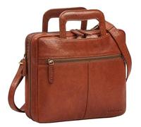 STILORD 'Connell' Slim Laptop Bag 13.3 Inch Leather Briefcase for Men Work Bag Conference Folder A4 Zipped Vintage Tablet Laptop Case from Real Leather, Colour:maraska - brown