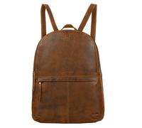 STILORD "Conner" Leather Backpack Large Vintage Daypack Backpack Uni Backpack Handbag Business 13.3 Inch Laptop A4 Genuine Cowhide Leather Colour:Mocca - Dark Brown