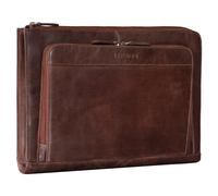 STILORD 'Dillon' Conference Folder Leather Vintage Business Case A4 Laptop Case13,3 Inch Notebook MacBook Case Bag Cover Briefcase Envelope Portfolio, Colour:Lyon - Brown