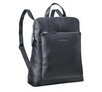 STILORD "Dua" Stylish 2-in-1 Backpack Handbag Leather for Women Medium-Large - Ideal as a Real Leather Daypack 13,6 Inch Laptop Rucksack - Retro Ladies Handbag Backpack Colour:Black