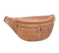 STILORD 'Echo' Vintage Bum Bag Leather Pouch Fanny Pack for Men and Women, 7 Inch, Genuine Leather, Vintage Design, Adjustable Strap, Multiple Compartments, Colour:taranto - Brown