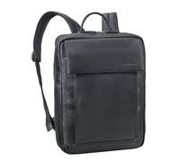STILORD "Eliano" Large Leather Backpack Women and Men - 15-16 inch Laptop Backpack Elegant - Real Leather Rucksack Ideal as Travel Backpack with Trolley Strap Colour:Black