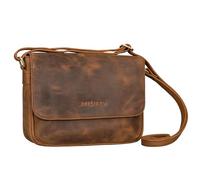 STILORD 'Elina' Stylish Leather Handbag Cross Body Bag Women Vintage Ladies Shoulder Bag Small Satchel Bag for Going Out Evening Bag Real Leather, Colour:sepia - brown