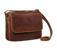 STILORD 'Elina' Stylish Leather Handbag Cross Body Bag Women Vintage Ladies Shoulder Bag Small Satchel Bag for Going Out Evening Bag Real Leather, Colour:cannes - brown