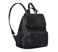 STILORD 'Ellie' Stylish Ladies Backpack in Genuine Leather Small Women's Rucksack Backpack Handbag ideal as Work Backpack or Daypack, Colour:black
