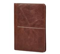 STILORD 'Emery' Real Leather Conference Folder A4 Business Portfolio with 9 Card Slots Large Sleeve Genuine Leather Document Organizer for Office Work & Meetings, Colour:Brandy - Brown