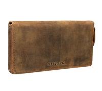 STILORD 'Emilia' Elegant Leather Wallet for Women with RFID and NFC Protection Horizontal Billfold Timeless and Classic Design Genuine Leather Gift Box, Colour:Middle Brown
