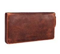STILORD 'Emilia' Elegant Leather Wallet for Women with RFID and NFC Protection Horizontal Billfold Timeless and Classic Design Genuine Leather Gift Box, Colour:Kara - Cognac