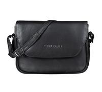 STILORD 'Esther' Ladies Handbag Shoulder Bag Leather Vintage Women's Bag Classic Evening Party Bag Genuine Leather, Colour:black
