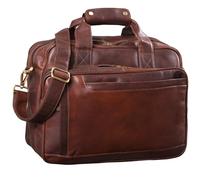 STILORD 'Excelsior' School Bag Leather Teacher's Bag for Men Women Business Briefcase College Satchel Vintage Laptop Bag, Colour:Cognac Dark Brown