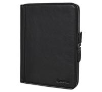 STILORD 'Ferris' Leather Document Folder A4 XL Vintage Conference Folder for 13,3 inch Laptops MacBook PC Case Bag Organiser Notebook Genuine Leather, Colour:Black