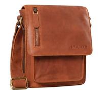 STILORD "Finn" Small Shoulder Bag for Men Vintage Cross Body Bag Suitable for 8.4 inch Tablets Satchel Genuine Leather Colour:Andorra - Brown