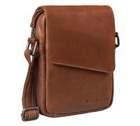 STILORD 'Fridolin' Small Leather Shoulder Bag, Men and Women Vintage Leather Bag, Elegant Handbag, Evening Bag, Colour:sila - brown