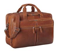 STILORD 'Gigantus' XXL Briefcase Leather Laptop Bag 17.3 inch to 19 inch Geuine Cowhide Leather, Colour:maraska - Brown