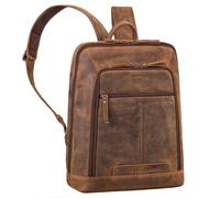 STILORD "Giulio Elegant Mens Leather Rucksack 15.6-16 Inch Laptop Backpack for Men - XL Genuine Leather Daypack A4 Multi Compartment Backpacks for Work & Leisure Colour:oak - brown