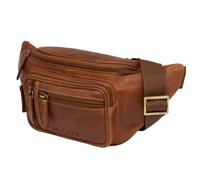 STILORD 'Greg' Belly Bag Leather Brown Vintage Hip Bag Men Ladies Belt Bags for Sports Festival Mobile Phone Doggy Bag Fanny Pack Genuine Leather, Colour:Andorra - Brown