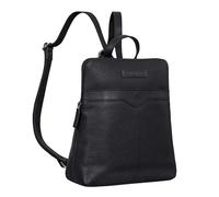 STILORD 'Heidi' Elegant Leather Backpack Retro Women's Vintage City Daypack Small Genuine Leather Rucksack, Colour:black