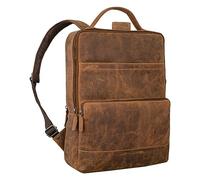 STILORD "Henning Large Mens Leather Backpack Laptop Backpack 16 Inch Genuine Leather Business Backpack Work Backpack for Office Travel and Daily Use Colour:bergamo - brown
