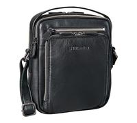 STILORD "Ilkay" Mens Small Shoulder Bag Leather Vintage Handbag Messenger Bag for Tablet iPad 9.7 Inch A5 Documents Cross Body Bag in Genuine Leather Colour:Black