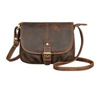 STILORD 'Iris' Leather Handbag Ladies Small Vintage Shoulder bag for Going Out Classic Evening Bag Tote Genuine Leather, Colour:kreta - brown