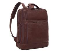 STILORD "Jayden" Men's Leather Business Backpack - Large Vintage Laptop Daypack with 15-17 Inch Laptop Compartment - A4 Size - Trolley Sleeve - Office, University, Travel Colour:maraska - Dark Brown