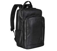 STILORD 'Johnson' Leather Backpack Men Business Vintage Backpacks for 13,3 inch MacBook Laptop Bag Modern Daypack for Work Office Genuine Leather, Colour:Black