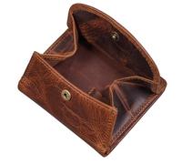STILORD 'Jólan' Leather Combi Wallet and Card Case Small Wallet with RFID Protection and Large Change Pocket Vintage Genuine Leather, Colour:Kara - Cognac