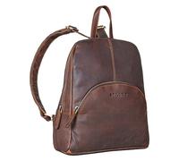 STILORD "Josephine" Elegant Handbag Backpack Ladies Small Leather Daypack Leather Backpack Ladies Genuine Leather City Backpack Vintage Colour:Cognac Dark Brown