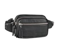 STILORD Juno Large Leather Bum Bag for Women | Elegant Vintage Design Genuine Leather Belt Bag | Ladies Fanny Pack Cross Body Bag for Travel Festival Everday Colour:alfa - Black