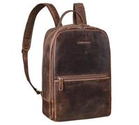 STILORD "Kellis Large Vintage Genuine Leather Backpack for Men & Women - 15 Inch Laptop Rucksack - Leather Daypack for Work, University & Leisure Colour:soria - brown
