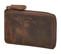 STILORD 'Keyon' Small Key Purse for Women & Men Real Leather - Elegant NFC & RFID Key Pouch Car Key Bag with Key Chain - Keyring Card Holder for Cards and Coins, Colour:Kreta - Brown