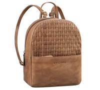 STILORD 'Lavinia' Daypack Ladies Leather Backpack Small Leather Rucksack Vintage Handbag City Daypack for Going Out Shopping Pack S Genuine Leather, Colour:taranto - brown